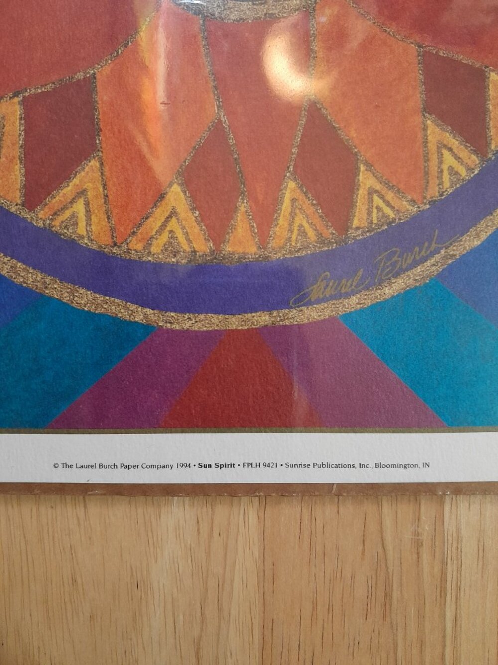 Laurel Burch Studios Sun Global Spirit Vintage Print 8x10 - Picture 3 of 6